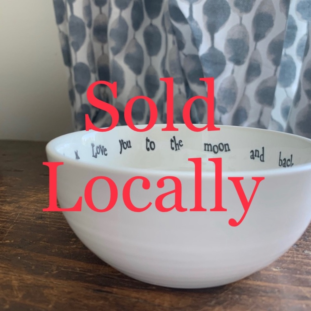 “Love you to the moon and back” bowl